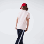 Lacoste פולו פטי פיקה בכושר רגיל DZ4D0D3122 אדי ורוד בהיר ילדים - Image 2