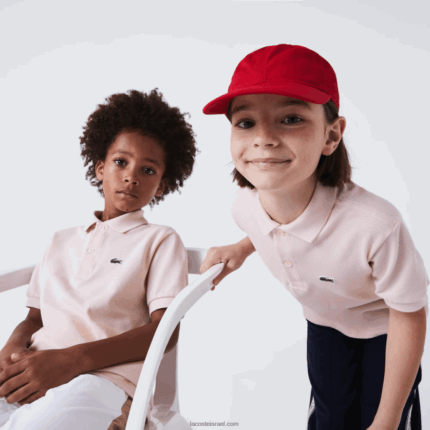 Lacoste פולו פטי פיקה בכושר רגיל DZ4D0D3122 אדי ורוד בהיר ילדים