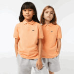 Lacoste פולו פטי פיקה בכושר רגיל DZ4D0D3123 כתום בהיר heb ילדים