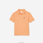 Lacoste פולו פטי פיקה בכושר רגיל DZ4D0D3123 כתום בהיר heb ילדים - Image 3