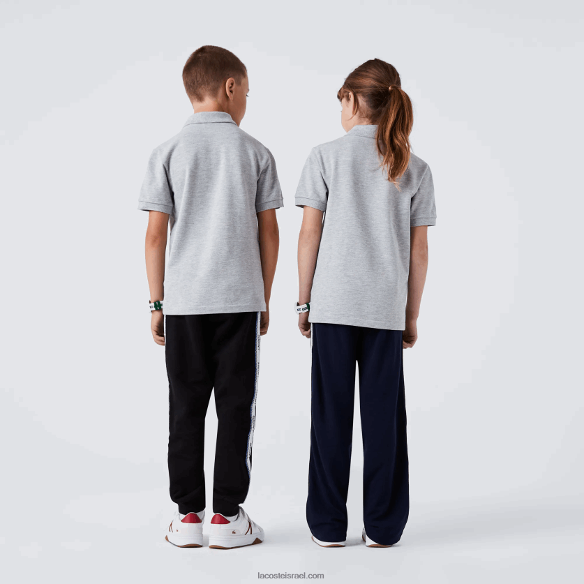 Lacoste פולו פטי פיקה בכושר רגיל DZ4D0D3126 chine אפור cca ילדים - Image 2