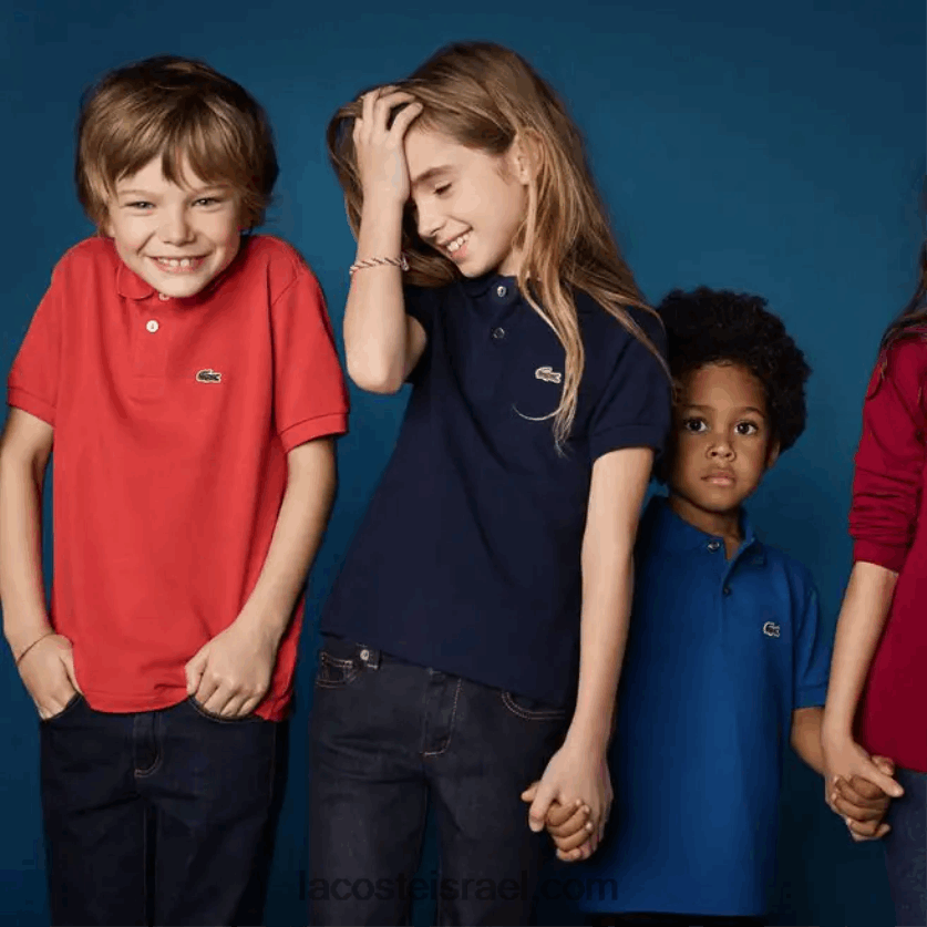 Lacoste פולו פטי פיקה בכושר רגיל DZ4D0D3126 chine אפור cca ילדים - Image 7