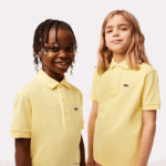 Lacoste פולו פטי פיקה בכושר רגיל DZ4D0D3131 צהוב 107 ילדים - Image 2