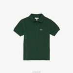 Lacoste פולו פטי פיקה בכושר רגיל DZ4D0D3133 ירוק 132 ילדים - Image 2