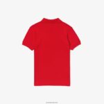 Lacoste פולו פטי פיקה בכושר רגיל DZ4D0D3135 אדום 240 ילדים - Image 3
