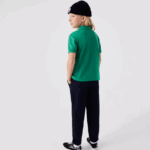 Lacoste פולו פטי פיקה בכושר רגיל DZ4D0D3155 ירוק hd2 ילדים - Image 3