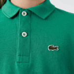 Lacoste פולו פטי פיקה בכושר רגיל DZ4D0D3155 ירוק hd2 ילדים - Image 4
