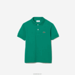 Lacoste פולו פטי פיקה בכושר רגיל DZ4D0D3155 ירוק hd2 ילדים - Image 5
