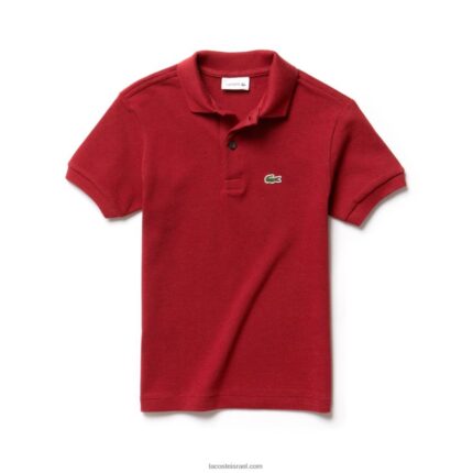 Lacoste פולו פטי פיקה בכושר רגיל DZ4D0D3172 אדום eu7 ילדים