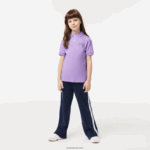Lacoste פולו פטי פיקה בכושר רגיל DZ4D0D3181 gfu סגול ילדים - Image 2