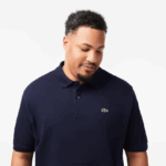 Lacoste פולו פטי פיקה כותנה - פלוס סייז - גבוה DZ4D0D189 כחול כהה 166 גברים - Image 2