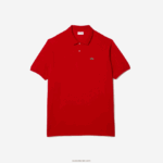 Lacoste פולו פטי פיקה כותנה - פלוס סייז - גבוה DZ4D0D204 אדום 240 גברים - Image 3