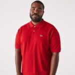 Lacoste פולו פטי פיקה כותנה - פלוס סייז - גדול DZ4D0D734 אדום 240 גברים