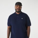 Lacoste פולו פטי פיקה כותנה - פלוס סייז - גדול DZ4D0D171 כחול כהה 166 גברים