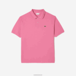 Lacoste פולו פטי פיקה כותנה - פלוס סייז - גדול DZ4D0D168 ורוד 2r3 גברים