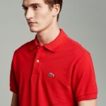 Lacoste פולו פטי פיקה כותנה - פלוס סייז - גדול DZ4D0D734 אדום 240 גברים - Image 4