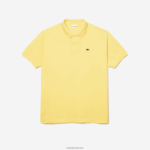 Lacoste פולו פטי פיקה כותנה - פלוס סייז - גדול DZ4D0D247 צהוב 107 גברים