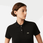 Lacoste פולו פטי פיקה כותנה רכה בהתאמה רגילה DZ4D0D2364 שחור 031 נשים - Image 2