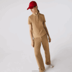 Lacoste פולו פטי פיקה כותנה רכה בהתאמה רגילה DZ4D0D2493 בז' 02s נשים - Image 2