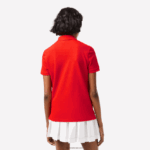 Lacoste פולו פטי פיקה כותנה רכה בהתאמה רגילה DZ4D0D2502 אדום s5h נשים - Image 2