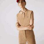 Lacoste פולו פטי פיקה כותנה רכה בהתאמה רגילה DZ4D0D2493 בז' 02s נשים