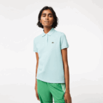 Lacoste פולו פטי פיקה כותנה רכה בהתאמה רגילה DZ4D0D2362 מנטה lgf נשים