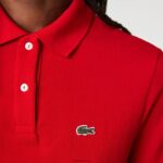 Lacoste פולו פטי פיקה כותנה רכה בהתאמה רגילה DZ4D0D2504 אדום 240 נשים - Image 3