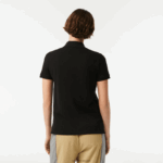 Lacoste פולו פטי פיקה כותנה רכה בהתאמה רגילה DZ4D0D2364 שחור 031 נשים - Image 3