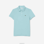Lacoste פולו פטי פיקה כותנה רכה בהתאמה רגילה DZ4D0D2362 מנטה lgf נשים - Image 4