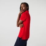 Lacoste פולו פטי פיקה כותנה רכה בהתאמה רגילה DZ4D0D2504 אדום 240 נשים - Image 5