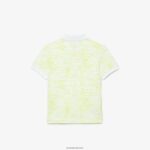 Lacoste פולו פטיט פיקה גרפי כותנה אורגנית DZ4D0D2957 לבן 001 ילדים - Image 2