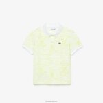 Lacoste פולו פטיט פיקה גרפי כותנה אורגנית DZ4D0D2957 לבן 001 ילדים