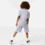Lacoste פולו פטיט פיקה כותנה טריקולור DZ4D0D2953 צ'ין אפור לבן w9d בנים - Image 3