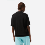Lacoste פולו פיקה זורם בגזרה רופפת DZ4D0D2463 שחור 031 נשים - Image 3
