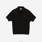 Lacoste פולו פיקה זורם בגזרה רופפת DZ4D0D2463 שחור 031 נשים - Image 5