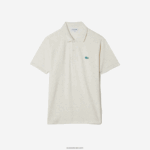 Lacoste פולו פיקה כותנה בגזרה קלאסית עם הדפס מנומר DZ4D0D592 בז' 74a גברים - Image 5