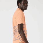 Lacoste פולו פיקה כותנה בהתאמה רגילה בהדפס תנין DZ4D0D647 כתום בהיר heb גברים - Image 2