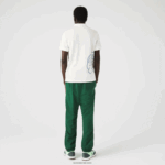 Lacoste פולו פיקה כותנה בהתאמה רגילה בהדפס תנין DZ4D0D649 לבן 70V גברים - Image 3