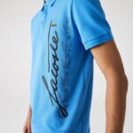 Lacoste פולו פיקה כותנה בהתאמה רגילה DZ4D0D678 כחול l99 גברים - Image 2