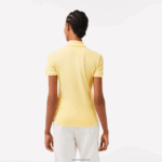 Lacoste פולו פיקה כותנה מתיחה בגזרה דקיקה DZ4D0D2486 צהוב 107 נשים - Image 2