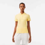 Lacoste פולו פיקה כותנה מתיחה בגזרה דקיקה DZ4D0D2486 צהוב 107 נשים