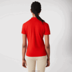 Lacoste פולו פיקה כותנה מתיחה בגזרה דקיקה DZ4D0D2471 אדום 240 נשים - Image 3