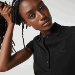 Lacoste פולו פיקה כותנה מתיחה בגזרה דקיקה DZ4D0D2469 שחור 031 נשים - Image 4