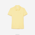 Lacoste פולו פיקה כותנה מתיחה בגזרה דקיקה DZ4D0D2486 צהוב 107 נשים - Image 4