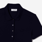 Lacoste פולו פיקה כותנה מתיחה בגזרה דקיקה DZ4D0D2470 כחול כהה 166 נשים - Image 5