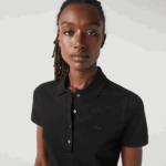 Lacoste פולו פיקה כותנה מתיחה בגזרה דקיקה DZ4D0D2469 שחור 031 נשים