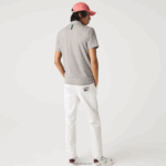 Lacoste פולו פיקה מכותנה אורגנית מתיחה בגזרה דקיקה DZ4D0D599 אפור chine 4jv גברים - Image 3