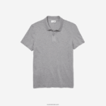 Lacoste פולו פיקה מכותנה אורגנית מתיחה בגזרה דקיקה DZ4D0D599 אפור chine 4jv גברים - Image 5