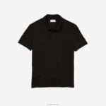 Lacoste פולו פיקה מכותנה אורגנית מתיחה בגזרה דקיקה DZ4D0D598 שחור 031 גברים - Image 5
