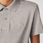 Lacoste פולו פיקה מכותנה אורגנית מתיחה בגזרה דקיקה DZ4D0D599 אפור chine 4jv גברים - Image 6